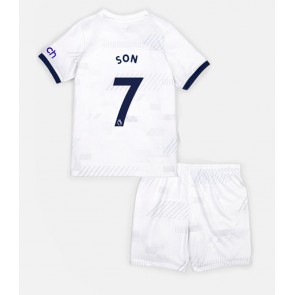 Tottenham Hotspur Son Heung-min #7 Hjemmebanesæt Børn 2023-24 Kort ærmer (+ korte bukser)